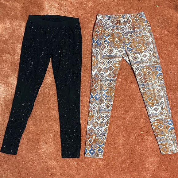 10 for $20 Stylish Kids Leggings Set - Black and Multicolor - Picture 1 of 1